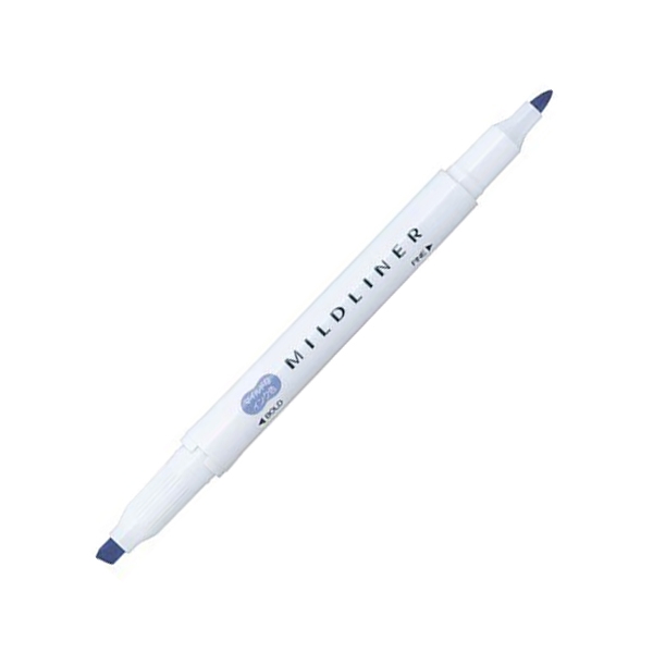 Viết Lông Dầu Dạ Quang Zebra Mildliner-MDB Fine Bold Mild Dark Blue - Zebra