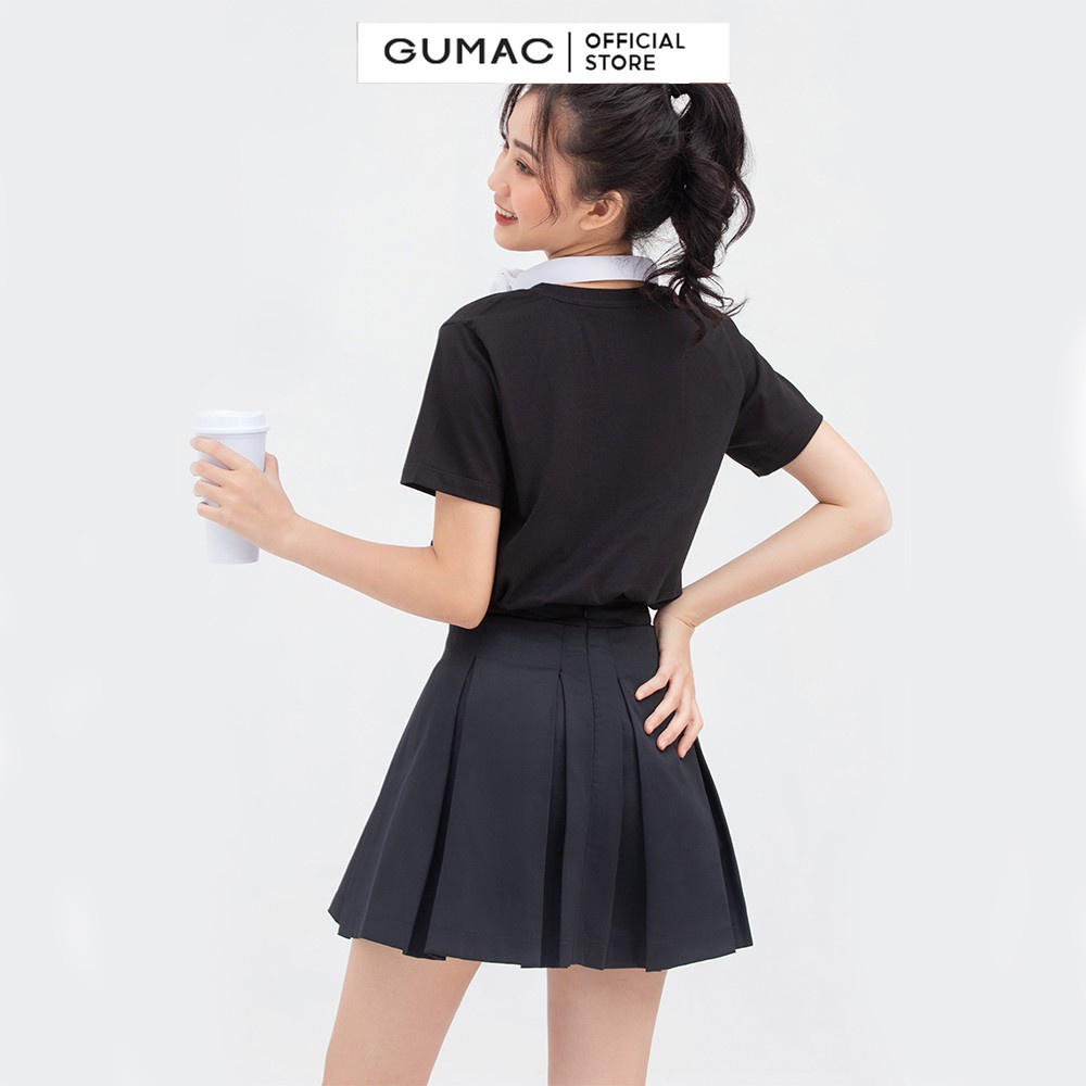[Mã WABRGUM giảm 10% tối đa 30K đơn 99K] Áo thun nữ cổ tròn in chữ dễ thương GUMAC nhiều màu cá tính ATC03058 | BigBuy360 - bigbuy360.vn