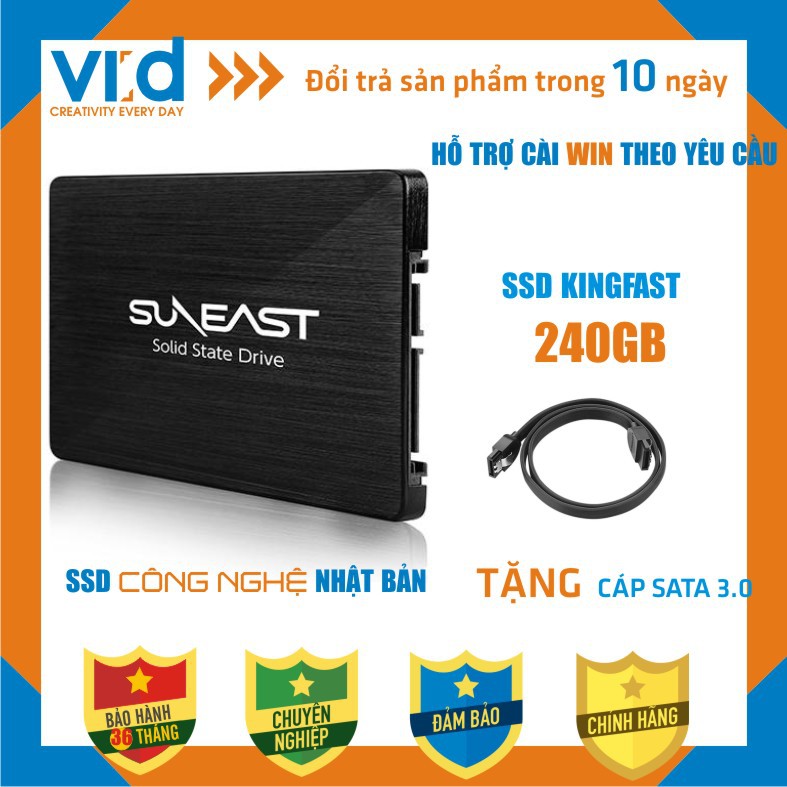 [Mã ELMS05 giảm 5% đơn 300k]Ổ Cứng SSD Suneart 240GB – Tặng cáp sata – Hàng chính hãng – Bảo hành 36 tháng !