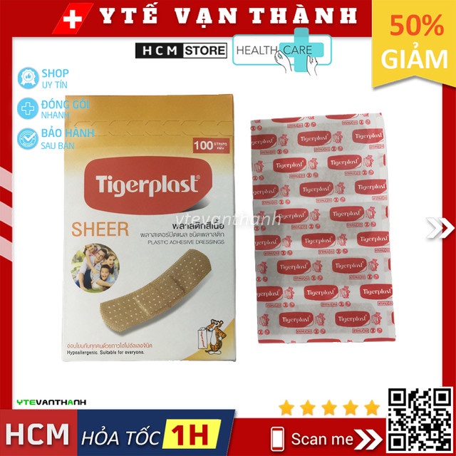 Băng Keo Cá Nhân Tigerplast SHEER | (Made in Thailand) -VT0355