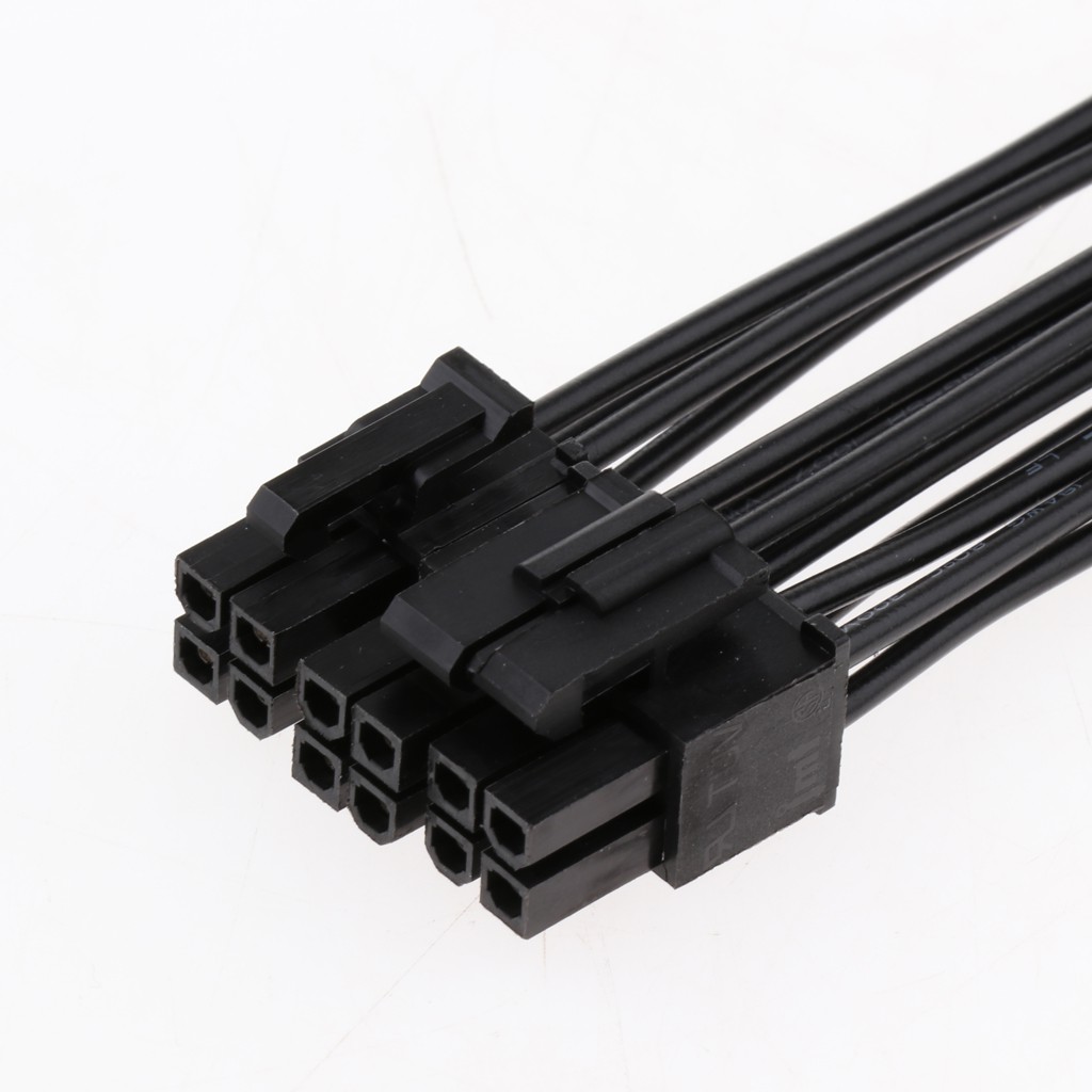 Dây Cáp Nguồn Chuyển Đổi 61 CPU 8-pin Sang 8 + 4pin Màu Đen Dài 20cm