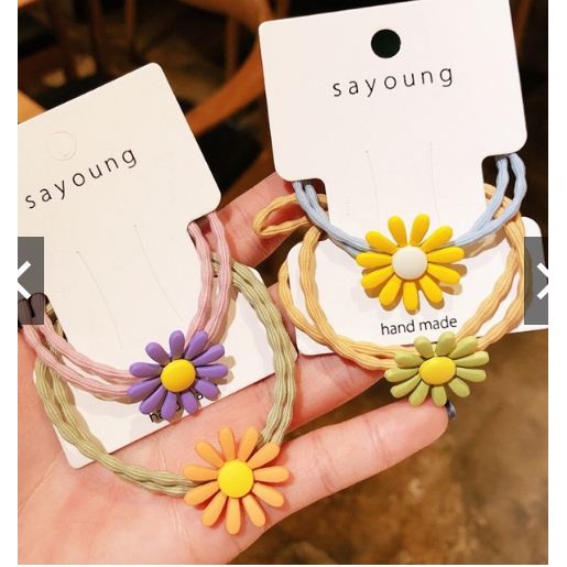 Dây Thun Cột Tóc Nữ Hoa Cúc-hot cực Đẹp