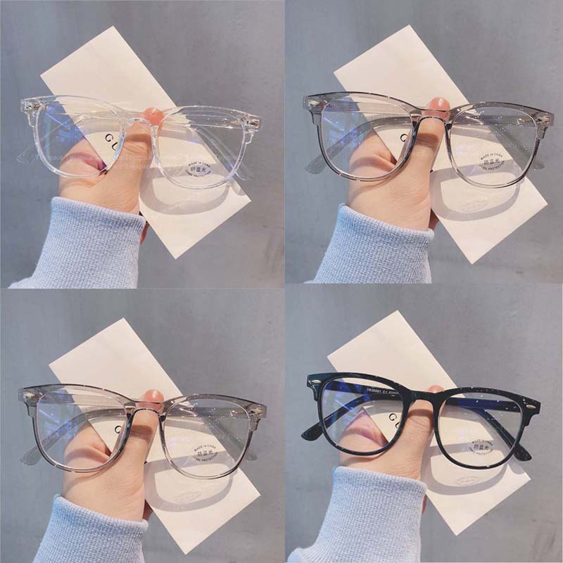 ¤ Kính Gọng Nhựa Nam Nữ Mắt Tròn Cube Bản Giới Hạn Nhiều Màu Thay Được Mắt Cận