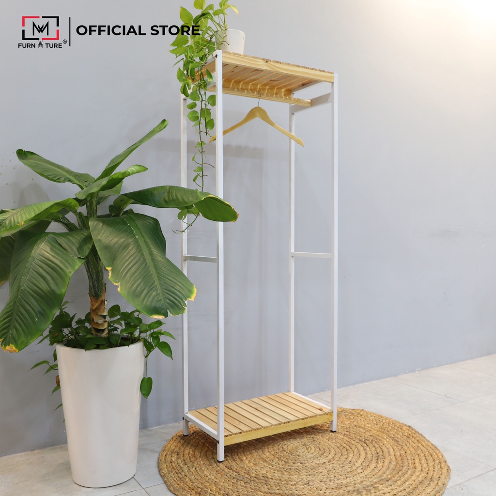 Tủ treo quần áo xuất khẩu khung sắt tĩnh điện cao cấp size 60 cm thương hiệu MW FURNITURE