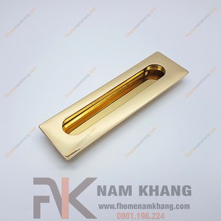 Tay nắm âm tủ màu vàng NK356-V (Màu Vàng)