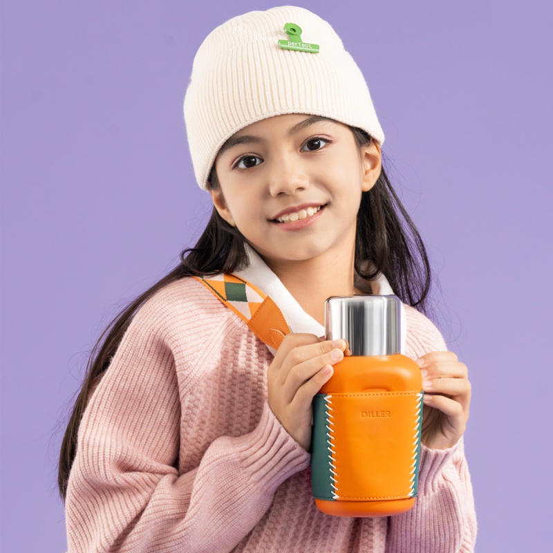 Bình Nước Giữ Nhiệt Bằng Thép Không Gỉ SUS316 Kèm Ống Hút (420ml / 570ml) MLH9077