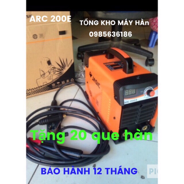 Máy hàn điện tử jasic 200e chuẩn loai 1 tặng kính hàn điện tử