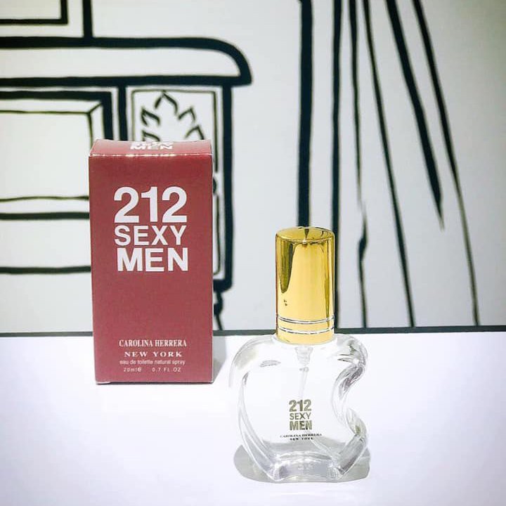 💘FREESHIP💘Nước hoa nam 212 men sexy chai dạng xịt mẫu táo- Mùi 212 men loại 20ml-NinaPerfume