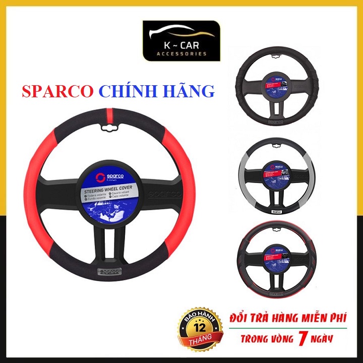 Bọc Vô Lăng Sparco Italia Cao Cấp HÀNG CHÍNH HÃNG cho các dòng ô tô xe 4 đến 7 chỗ bao gồm cả SUV và Mini SUV