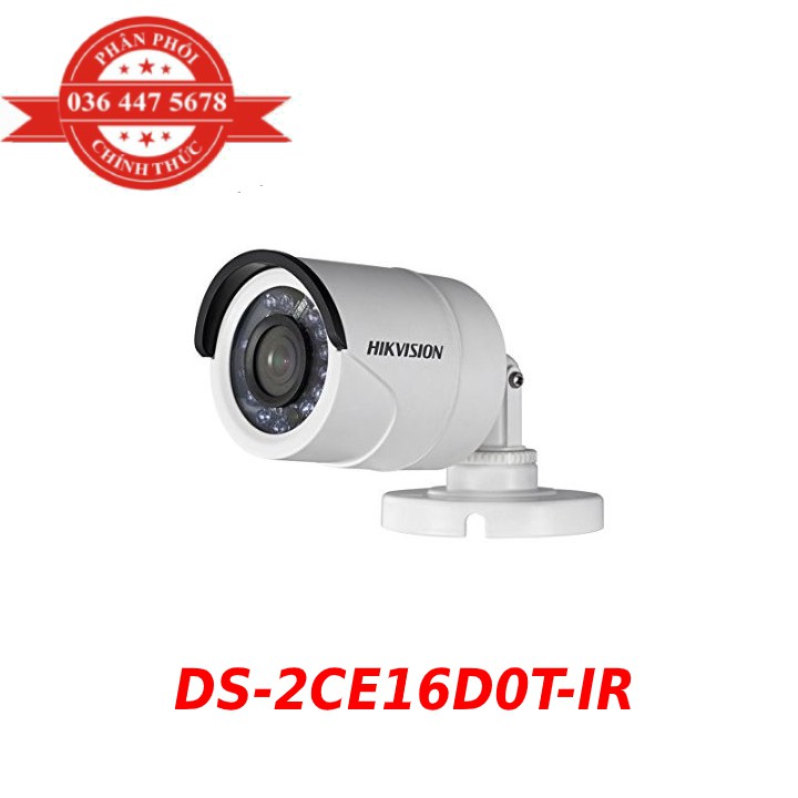 Camera HD-TVI hồng ngoại 2.0 Megapixel HIKVISION DS-2CE16D0T-IR - Hàng Chính Hãng