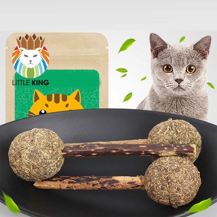 Catnip cho mèo hình que kẹo, cỏ bạc hà mèo giúp mèo thư giãn Little King pet shop