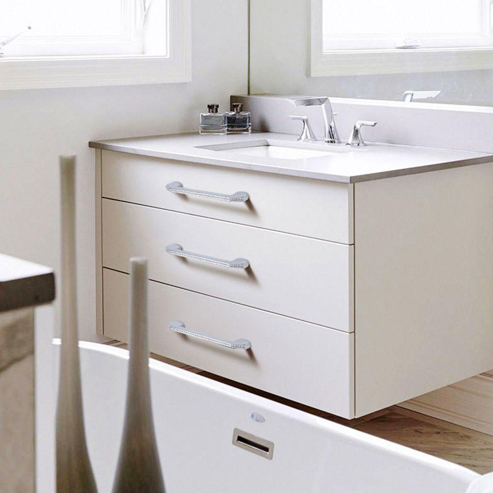 ESPO Tay Nắm Cửa Tủ Bằng Hợp Kim Kẽm Đính Pha Lê Sang Trọng