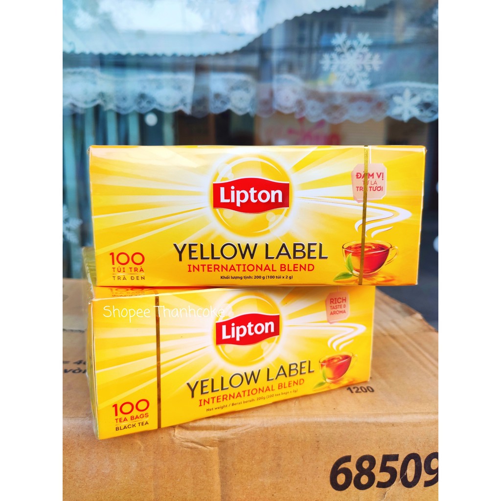 Trà Lipton túi lọc Yellow Label Tea 100 gói 200g | BigBuy360 - bigbuy360.vn