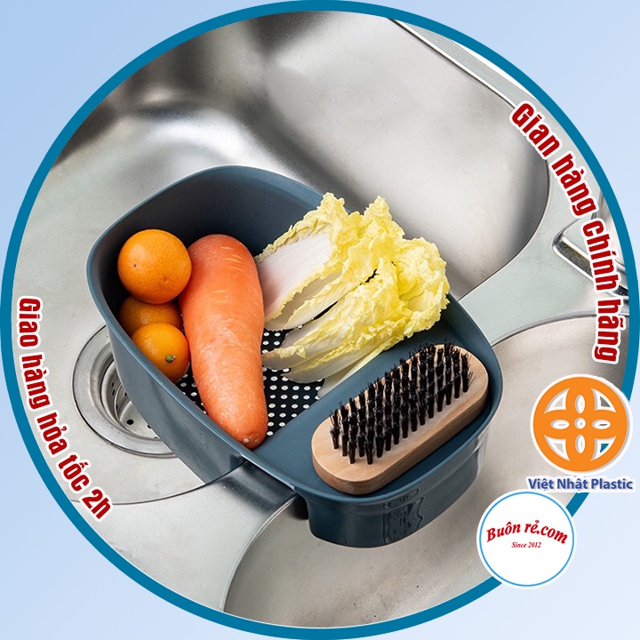 Khay lọc rác bồn rửa bát đa năng Việt Nhật (MS: 5755), Khay gác bồn đựng đồ rửa chén bát – br 01339