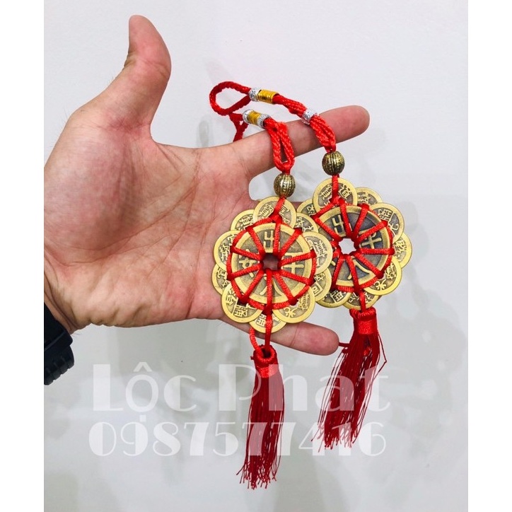 Đồng xu hoa mai thập toàn phong thủy Lộc phát