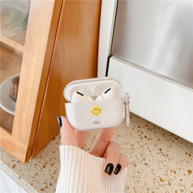 AirPods Pro AirPods 1/2 mặt cười phong cách Hàn Quốc Bao bọc tai nghe chống rơi PC | BigBuy360 - bigbuy360.vn