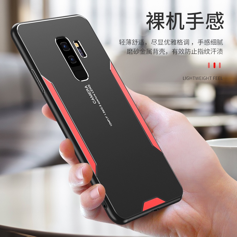 Ốp điện thoại nhôm kim loại nhám bảo vệ chống va đập cho Samsung Galaxy S8 Plus S9 Plus S10 Plus Note 8 9 Note 10 Plus