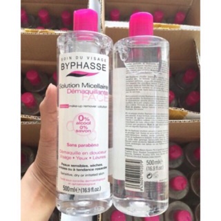 Nước tẩy trang Byphasse Solution Micerallaire Face 500ml  Tây ban nha