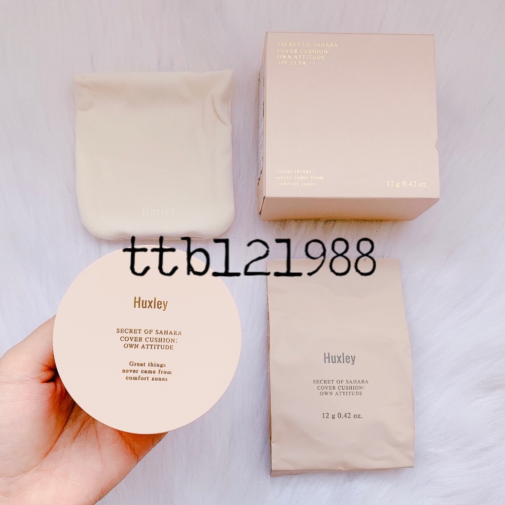 Phấn Nước Trang Điểm Dưỡng Ẩm Và Làm Dịu Da Huxley Moist Cushion Own Attitude | BigBuy360 - bigbuy360.vn