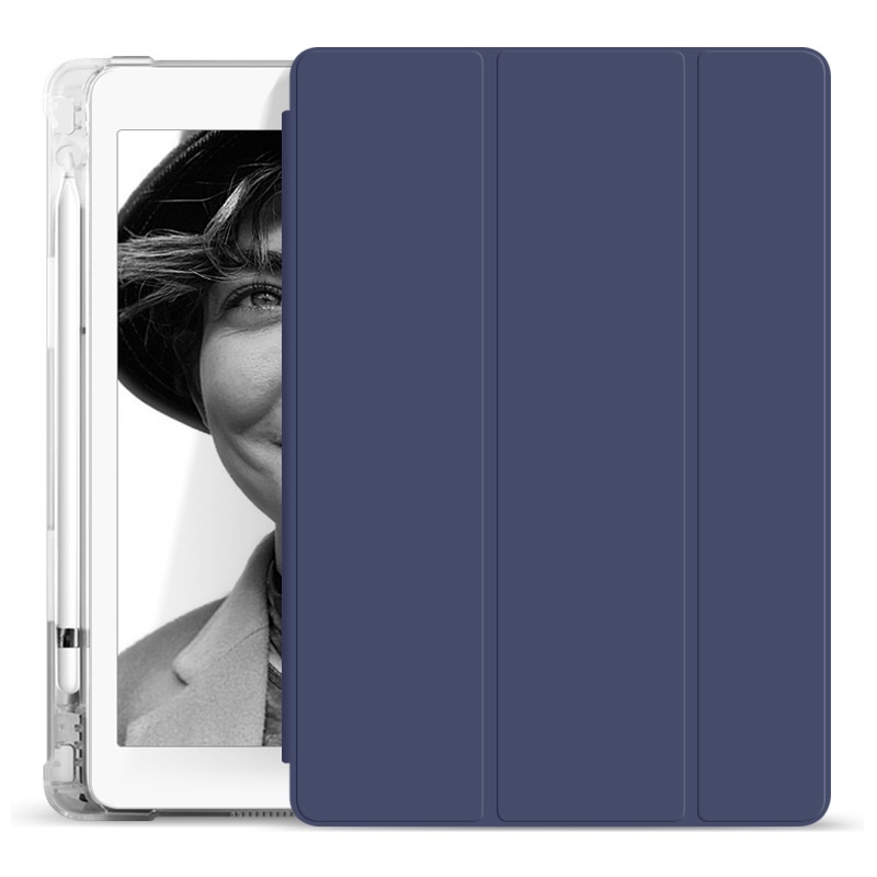 Ốp Máy Tính Bảng TPU Mềm Có Khe Đựng Bút Chì Cho iPad Air5 Air4 Air3 Pro11 Pro12.9 6 / 7 / 8 / 9th 9.7 10.2 10.5inch