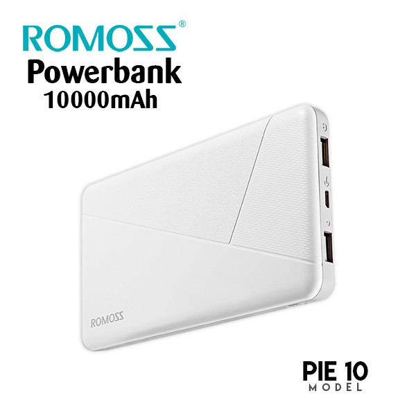 Sạc Dự Phòng Romoss PIE10 10000mAh Lõi Polymer Siêu Mỏng - BH 1 Năm - Hưng Long PC