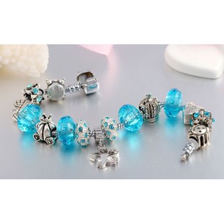 Vòng tay charm hoa pha lê siêu đẹp