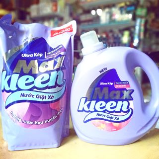 Combo túi và chai nước giặt Maxkleen 4800ml