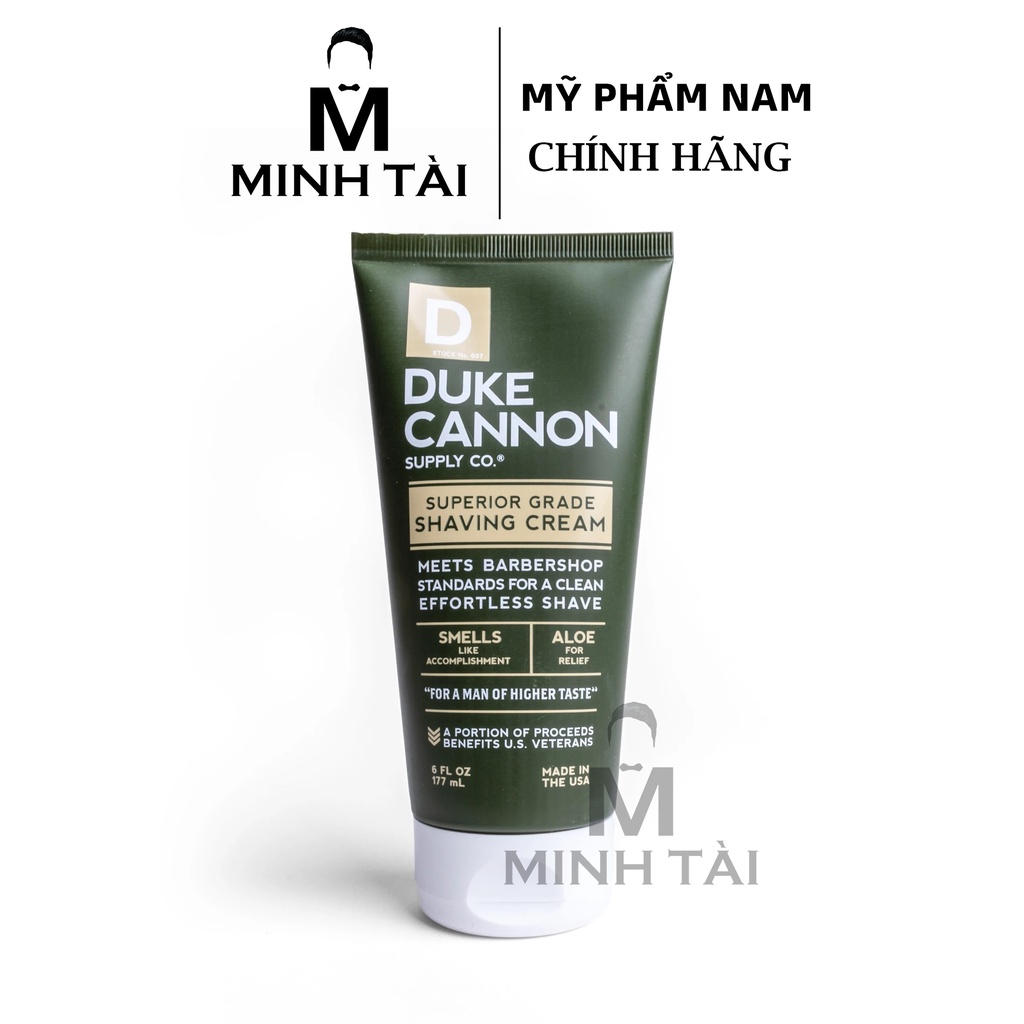 Kem Cạo Râu Cao Cấp DUKE CANNON Superior Grade Shaving Cream 177ml - Hàng Chính Hãng
