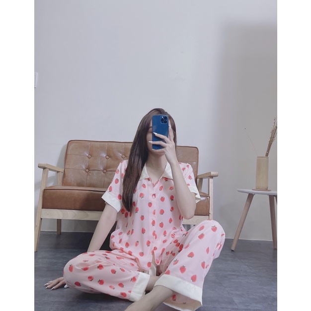 ĐỒ BỘ MẶC NHÀ - PYJAMA TAY NGẮN QUẦN DÀI HỌA TIẾT SANG TRỌNG | BigBuy360 - bigbuy360.vn