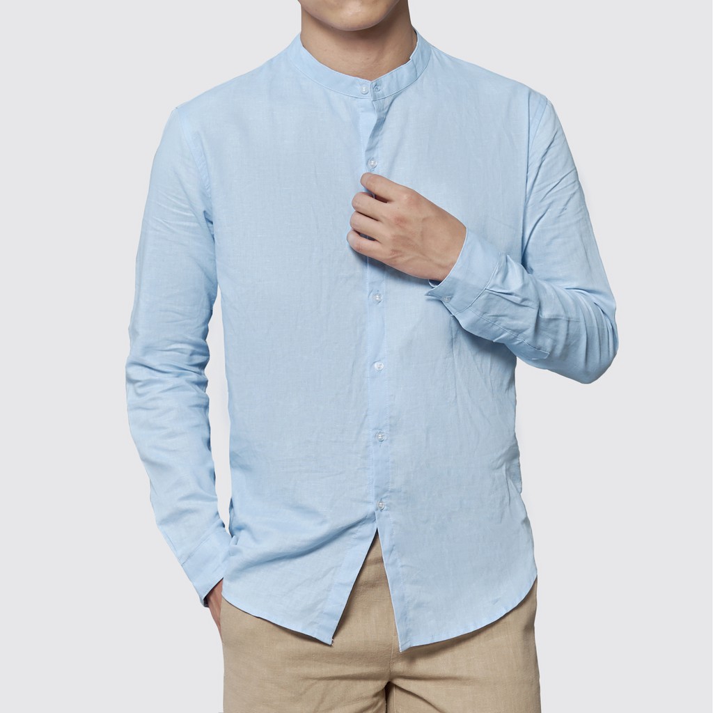 Áo Sơ Mi Linen Cổ Tàu ROUGH | BigBuy360 - bigbuy360.vn