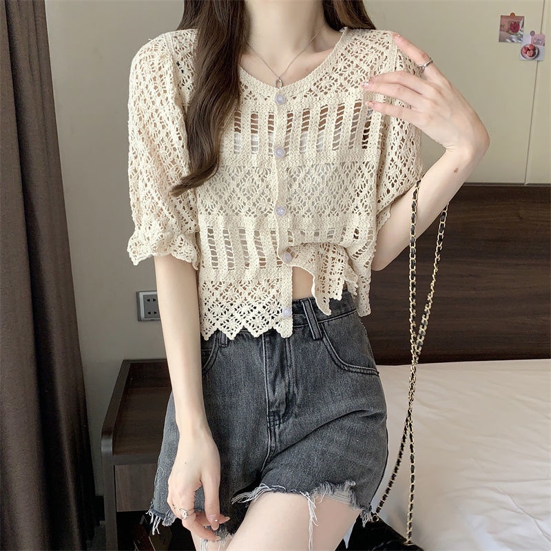 Áo Sơ Mi Ngắn Tay Thiết Kế Mới Thời Trang Mùa Hè Theo Phong Cách Phương Tây Cho Nữ