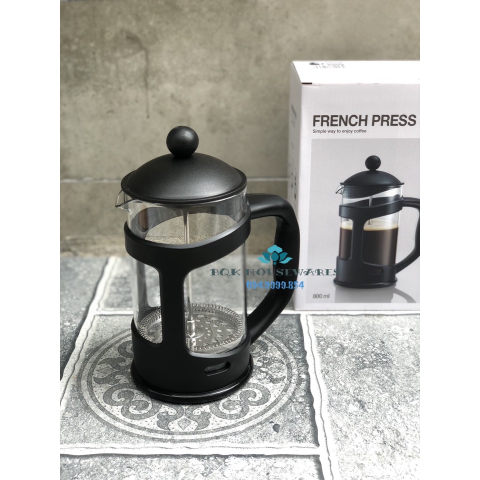 [ LOCK&amp;LOCK ] Bình pha trà cafe French Press Lock&amp;Lock, 800ml - LLG018