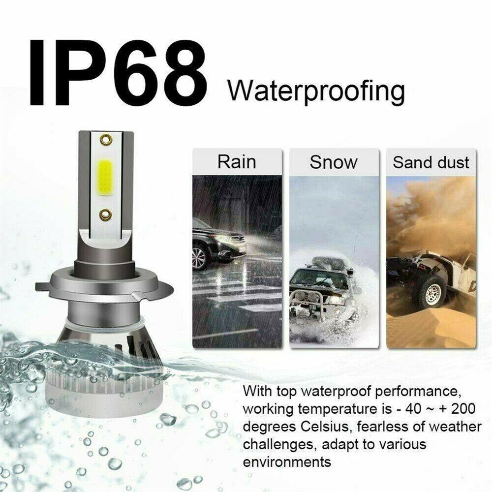 MYRONGVN Đèn Pha LED H7 200W / 20000LM Ánh Sáng Cao / Thấp Chất Lượng Cao