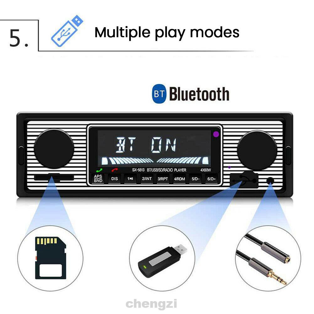 Radio Kết Nối Bluetooth Có Màn Hình Lcd Hiển Thị Phong Cách Retro