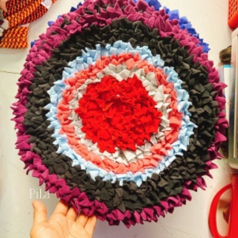 Thảm dậm lau chân vải nỉ hình bông nhiều lớp