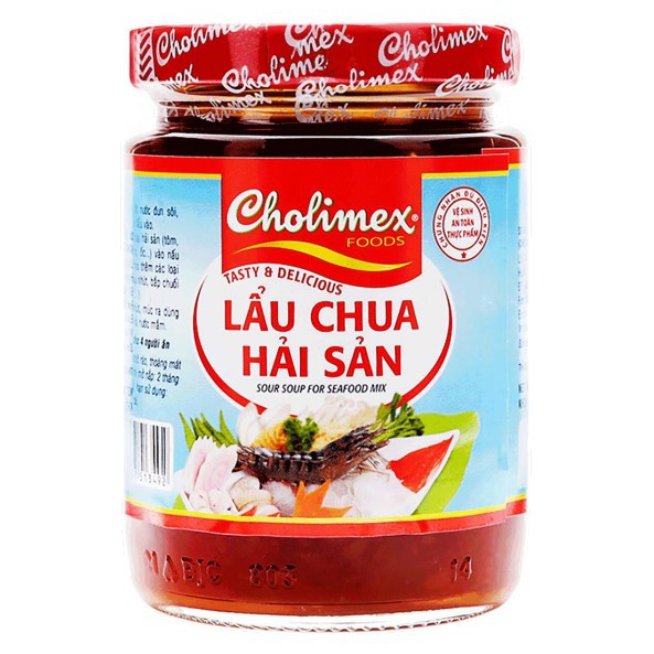 Sốt Lẩu Chua Hải Sản Cholimex Hũ Thủy Tinh 200G