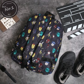 Balo Vans Marvel Head - Black SIÊU ĐẸP XUBL111