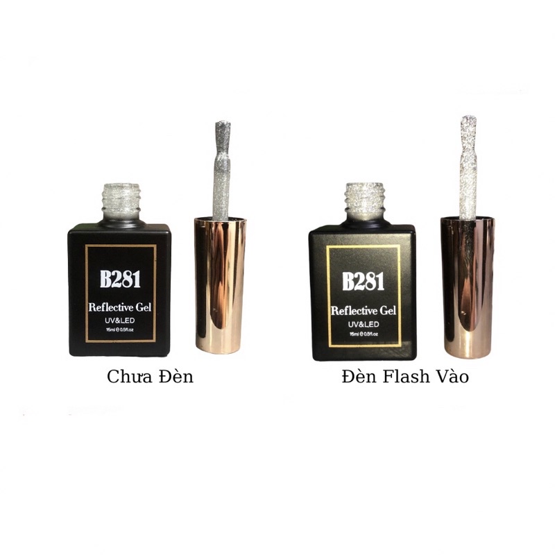 Sơn nhũ Flash B281 15ml Màu Bạc Silver(phụ kiện làm nail)