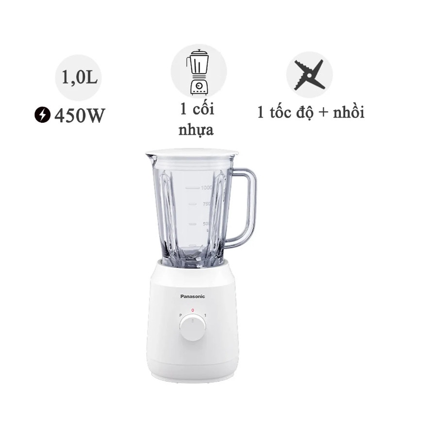 Máy xay sinh tố cối nhựa 450W MX-EX1011