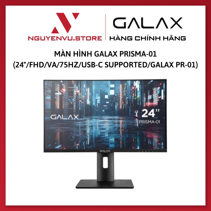 Màn Hình Galax Prisma-01 24 Inch (FHD/VA/75Hz/USB-C Supported/Galax PR-01) - Hàng Chính Hãng