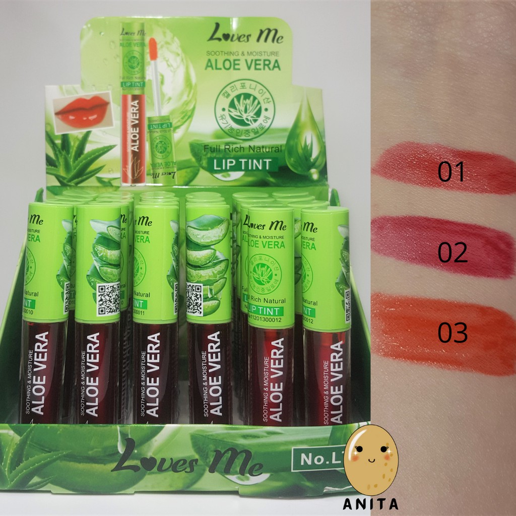 (Hàng Mới Về) Son Dưỡng Môi Chiết Xuất Lô Hội Loves Me