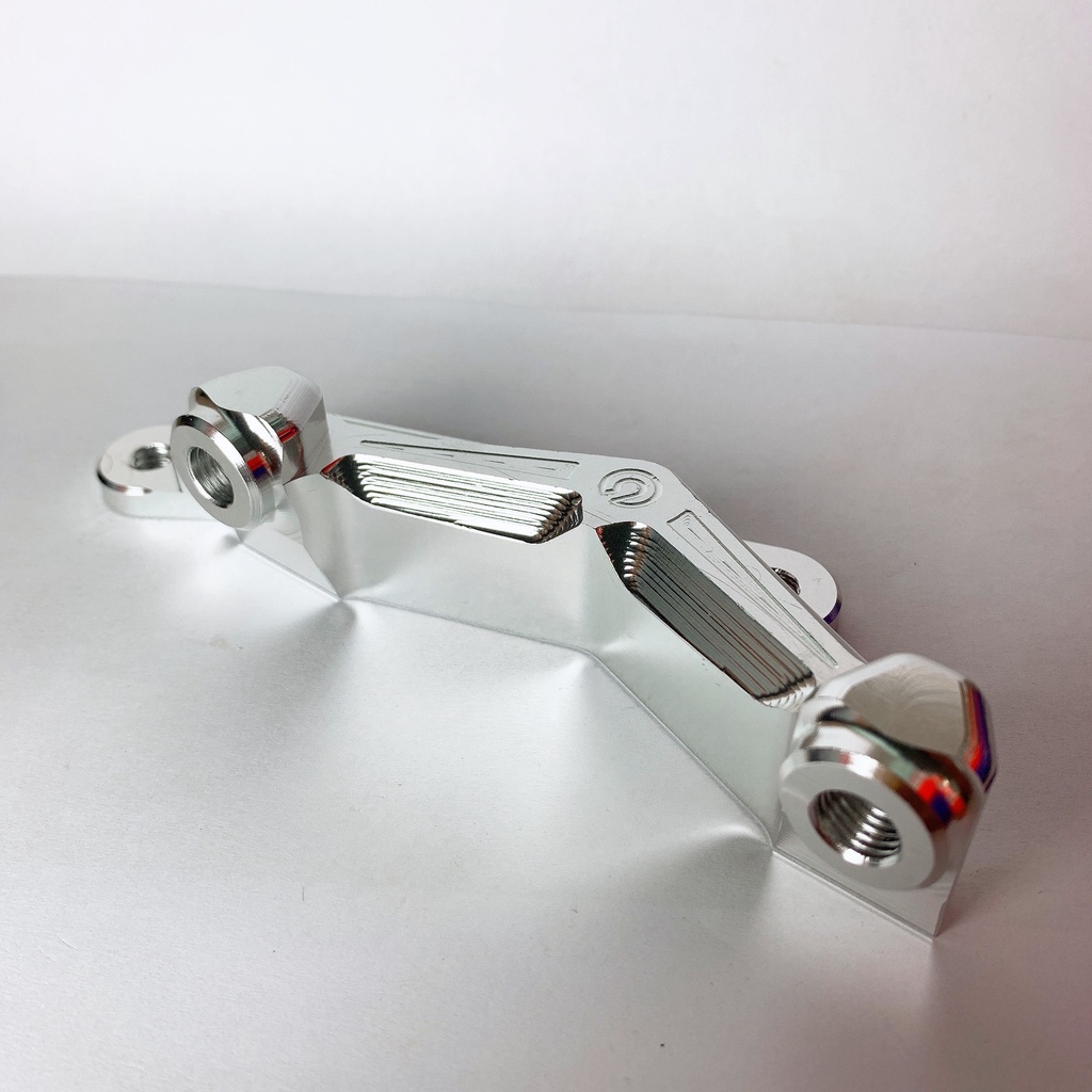 Pát CNC Pát Trước xe Wave110 Waves110 Wave Lớn, gắn Heo Tai Xanh 4piston Brcmbe 50A, đi đĩa size 260mm - Pát CNC tỷ mỉ