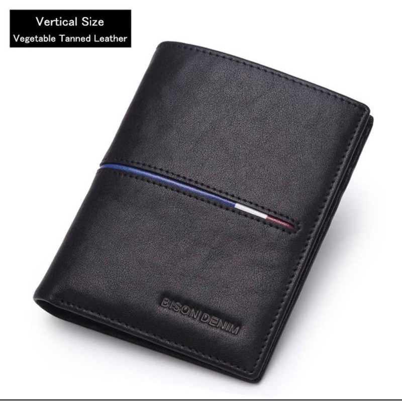 Ví nam Bison Denim N4437-2B Ví Da bò cao cấp Bảo hành 12 tháng