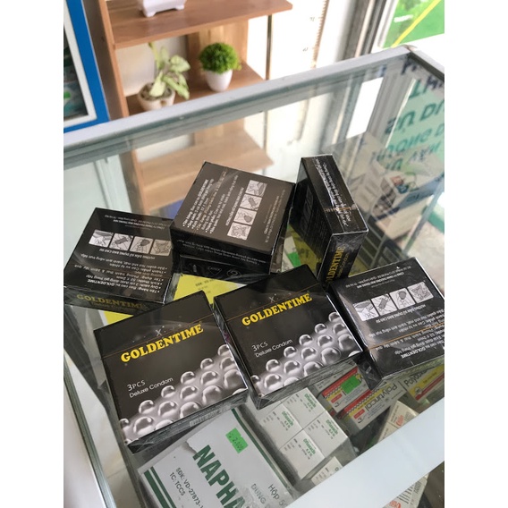 ✅ Bao cao su có gai và gân Goldentime bao cao su chống xuất tinh sớm, bcs siêu mỏng, dai, giá rẻ