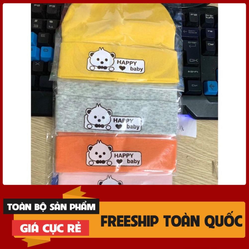 Mũ cotton sơ sinh  cao cấp  cho bé