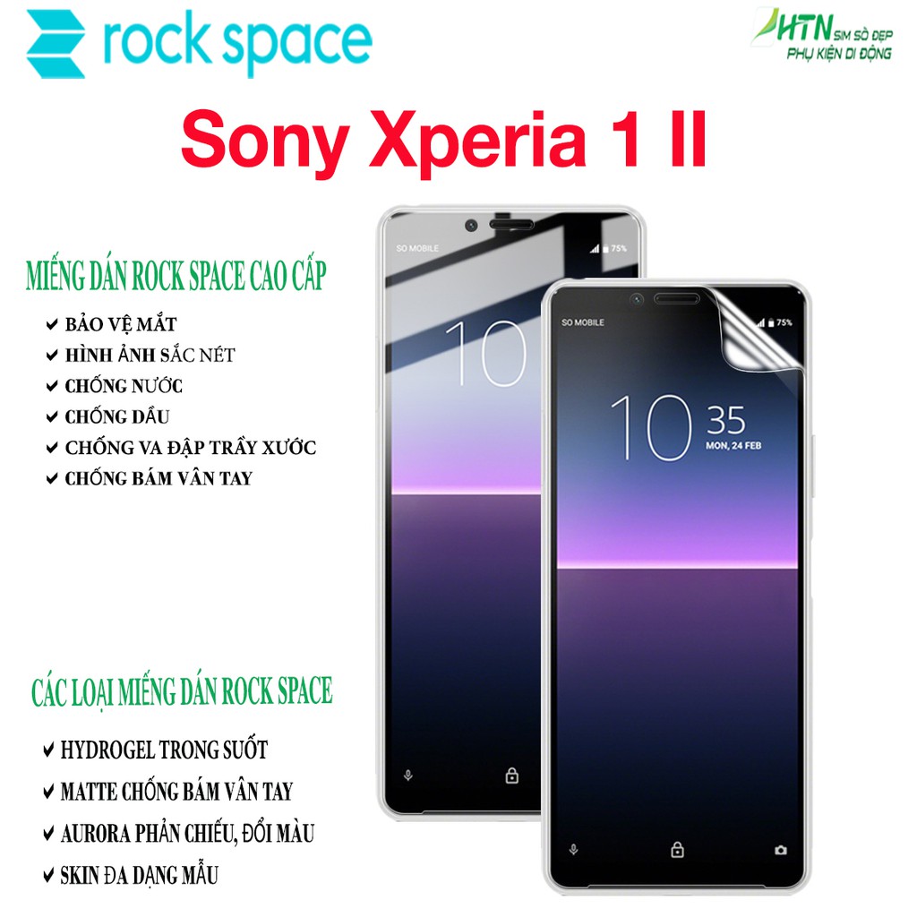 Miếng dán PPF Sony Xperia 1 II cao cấp rock space dán màn hình/ mặt sau lưng full bảo vệ mắt, tự phục hồi vết xước,…