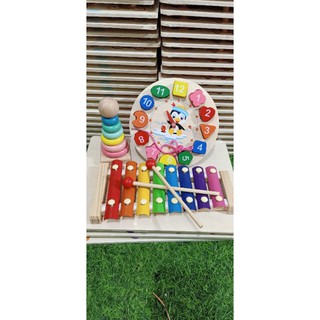 Combo 7 món đồ chơi gỗ cho bé