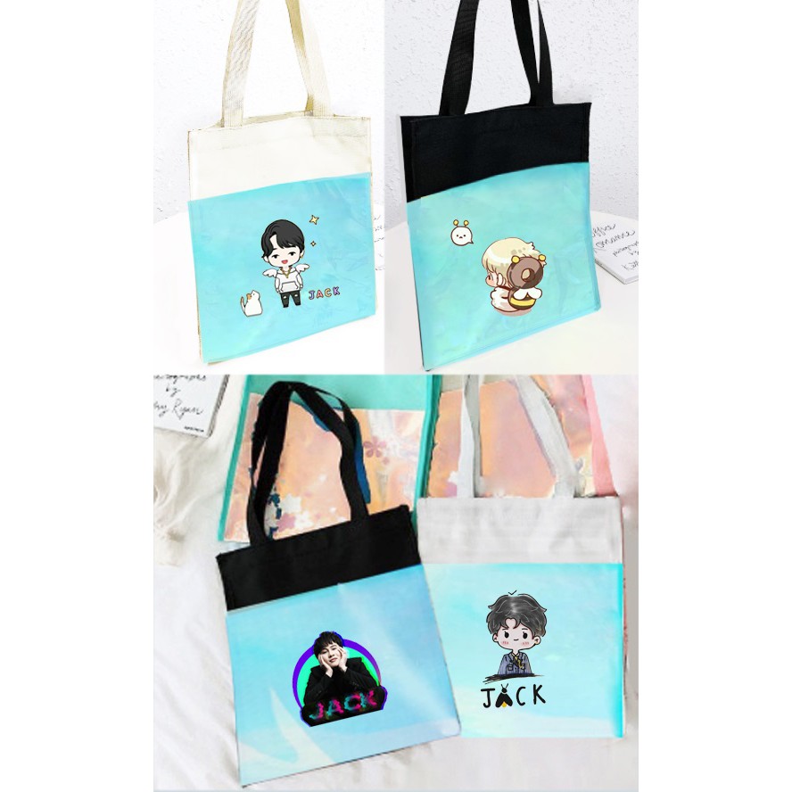 Túi tote hologram jack TTH11 tote j97 dễ thương hoạt hình idol thần tượng