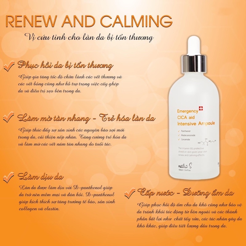 [CHÍNH HÃNG]  SERUM HỒI PHỤC DA CĂNG BÓNG RENEW MEDIC S