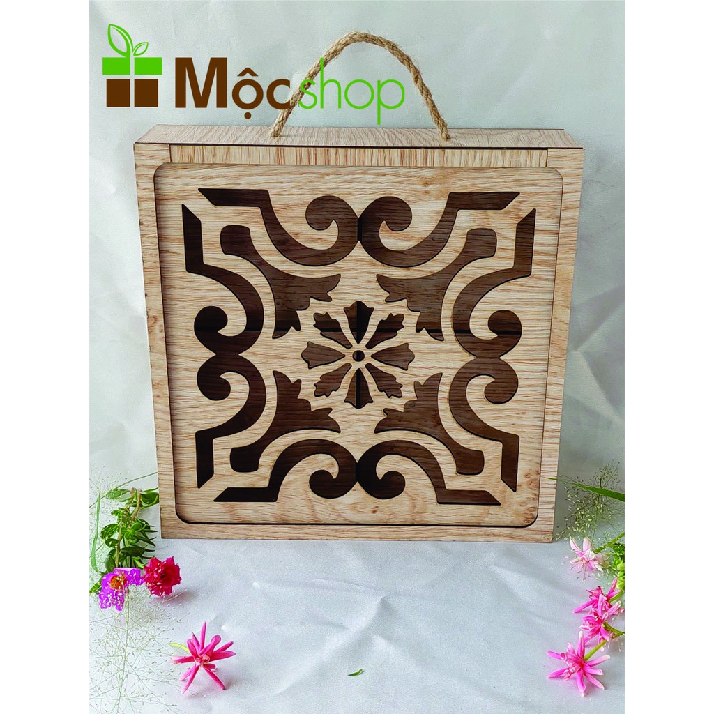 Hộp gỗ đựng bánh làm quà tặng, hộp đựng bánh trung thu